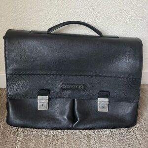 Black Leather Briefcase